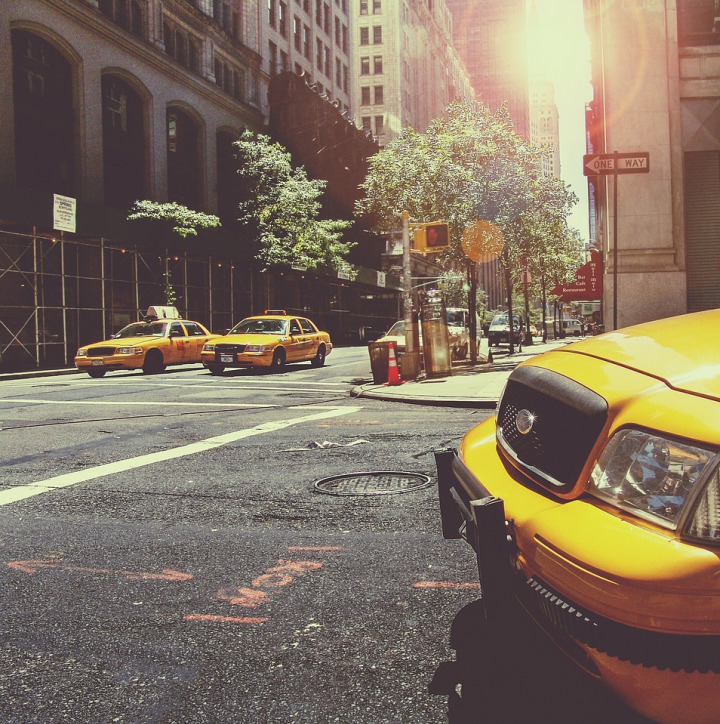 yellow taxi city